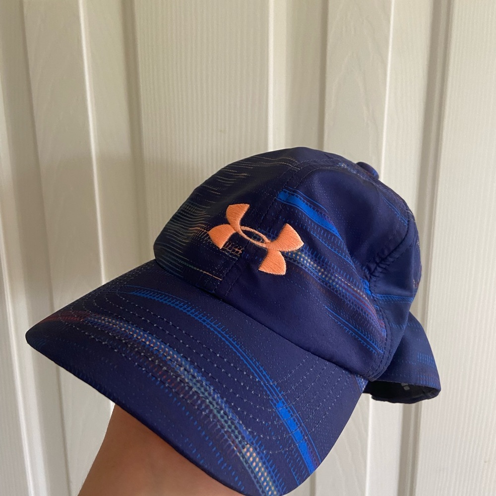 Under Armour Navy and Peach Cap